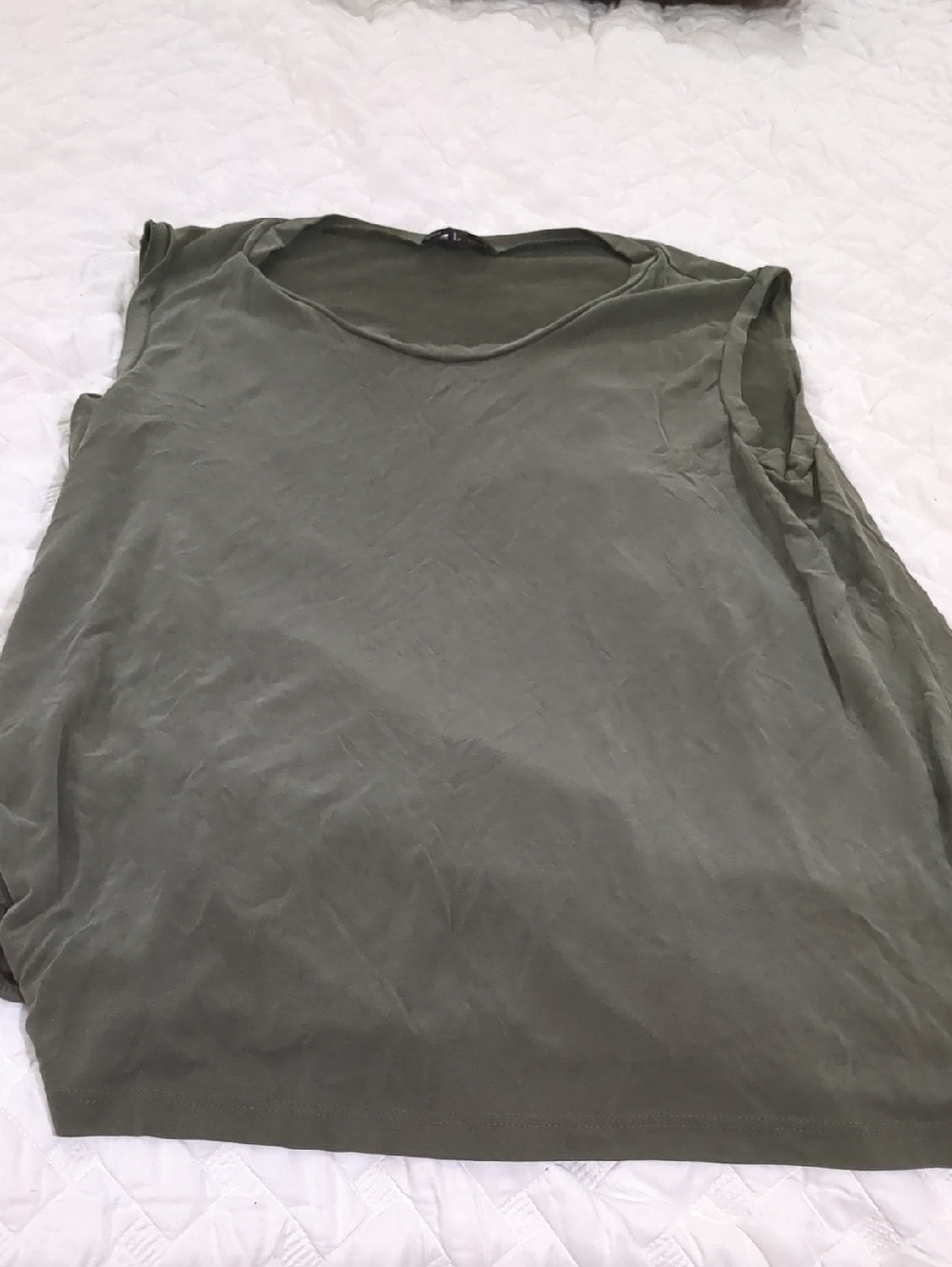DREW Olive Green Sleeveless Tank